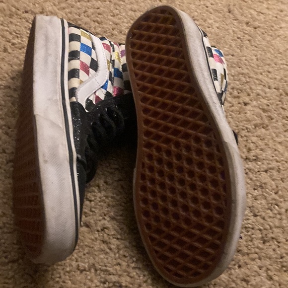 Vintage Vans Off the Wall high top with glitter checkers - Picture 5 of 8